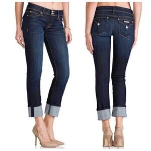 Hudson Ginny crop stretch denim straight leg jeans 29